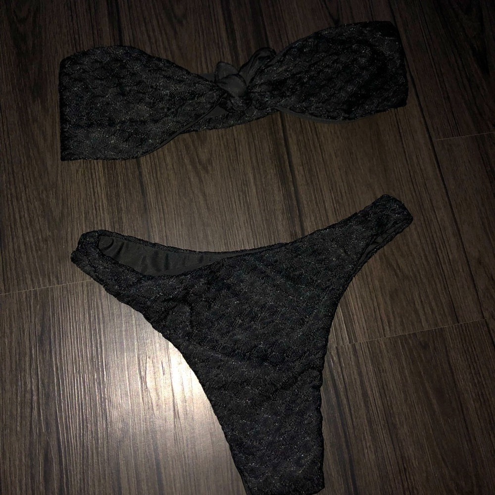 Shein black two piece bikini 🖤